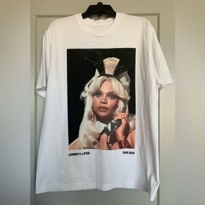Beyonce Las Vegas Exclusive Cowboy Carter Tour T-Shirt White Large 100% Cotton